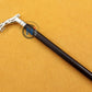 Vintage Brass Jaguar Head Handle Victorian Style Wooden Walking Stick Cane Gift