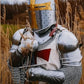 Medieval Knight Templar Roman Chainmail Full Body Armor Suit | Crusader Warrior Costume for Halloween, Cosplay, LARP & Reenactment