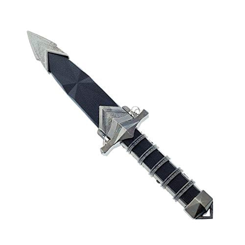 P.S Dark Assassin Dagger with Sheath, Medieval Renaissance Dagger. for Collection, Cosplay at Medieval or Renaissance Fairs Black