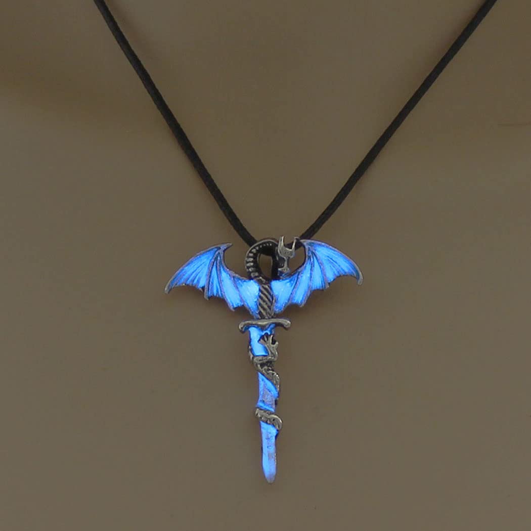 Glow in the deals dark dragon necklace