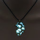Luminous Pterodactyl Dragon Necklace - Glow in The Dark - Vintage Punk Pendant