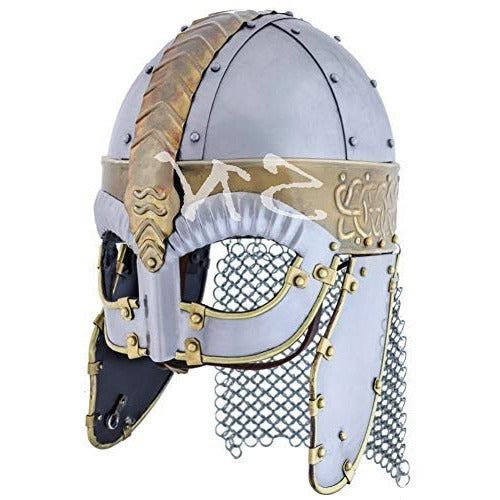 Viking Chainmail Medieval Armor Helmet