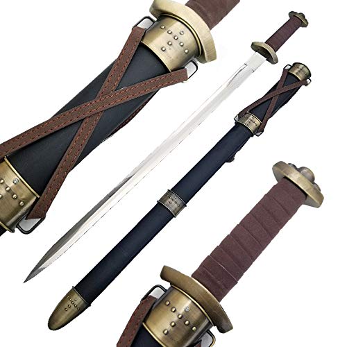 Medieval Steel Viking Raider Sword & Scabbard