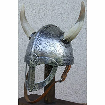 Medieval Horned Viking helmet