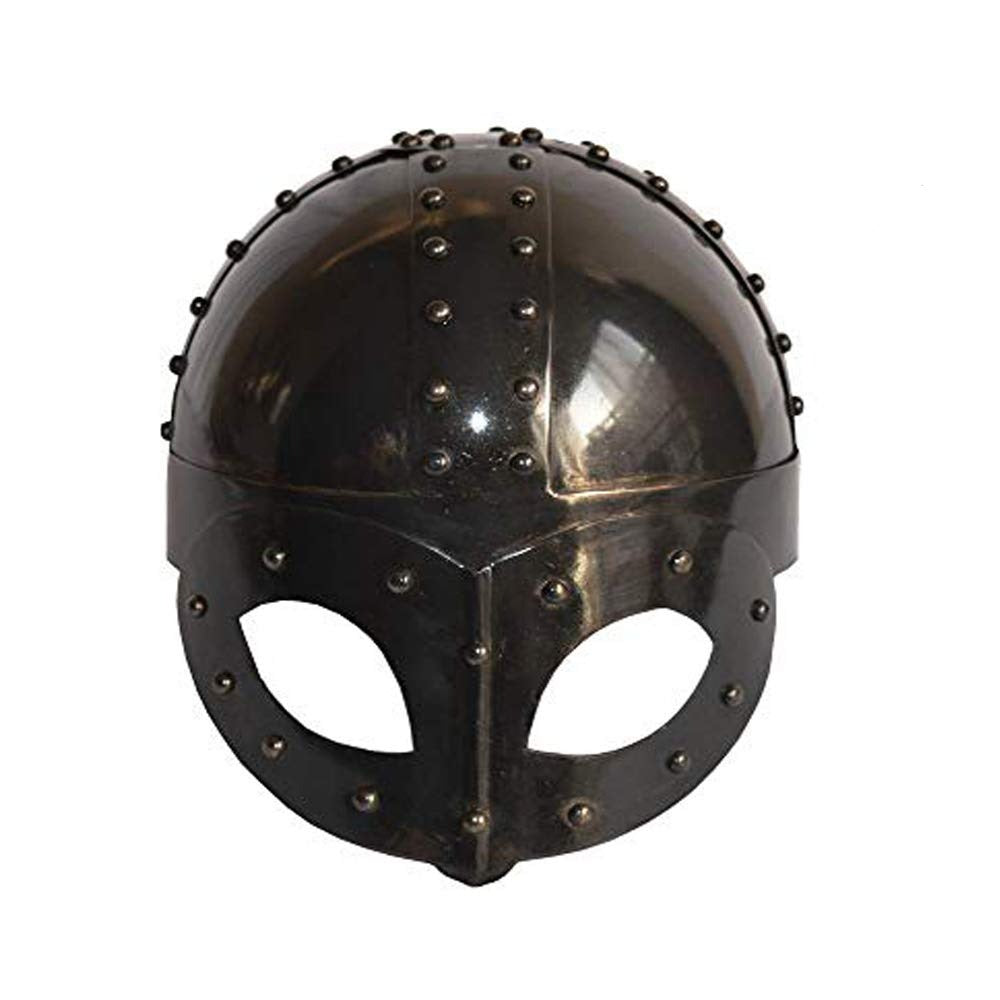 Black Steel Gjermundbu Medieval Viking Helmet
