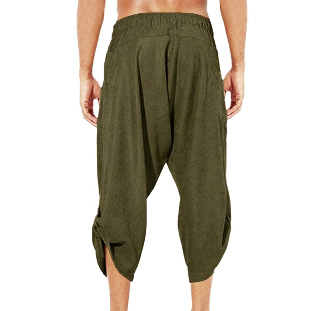 Men's Medieval Pants Viking Pirate Costume Trousers