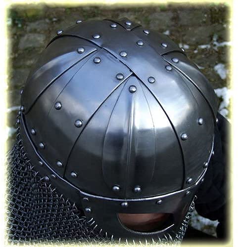Viking Steel and Chainmail Mask Helmet