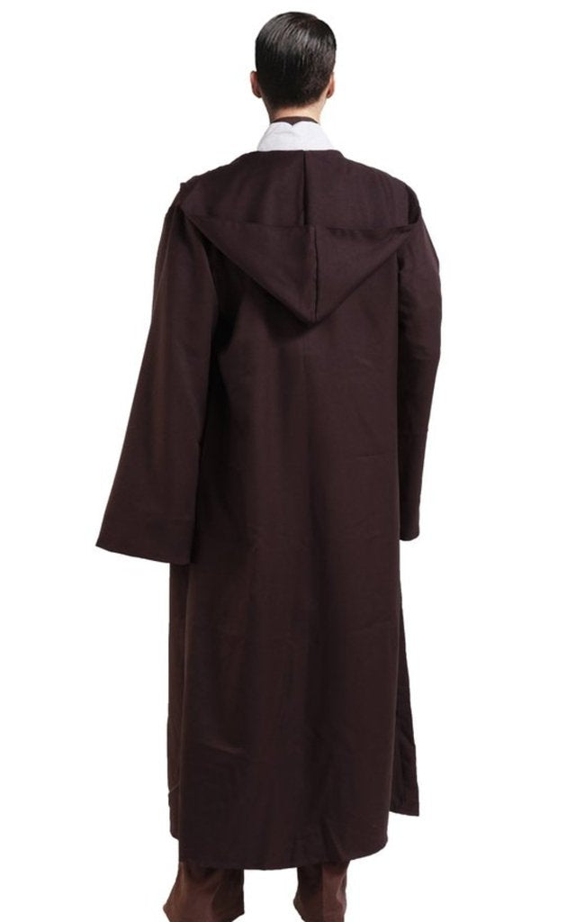 GOLDSTITCH Men Hooded Robe Cloak Knight Fancy Cool Cosplay Costume XX-Large Brown(cloak)