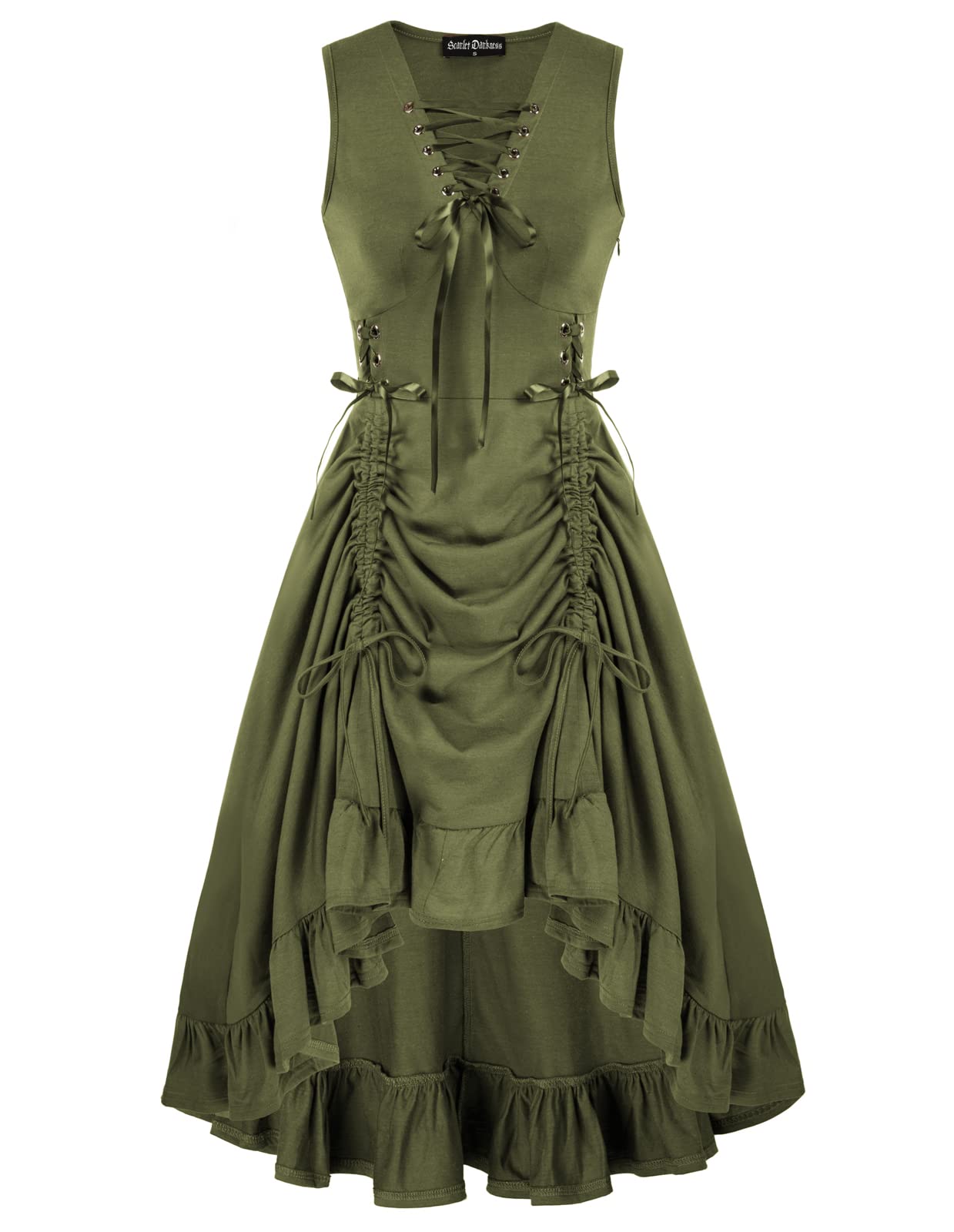 Scarlet Darkness Renaissance Faire Costume Women Lace Up – vikingshields Scarlet Darkness Renaissance Faire Costume Women Lace Up – vikingshields