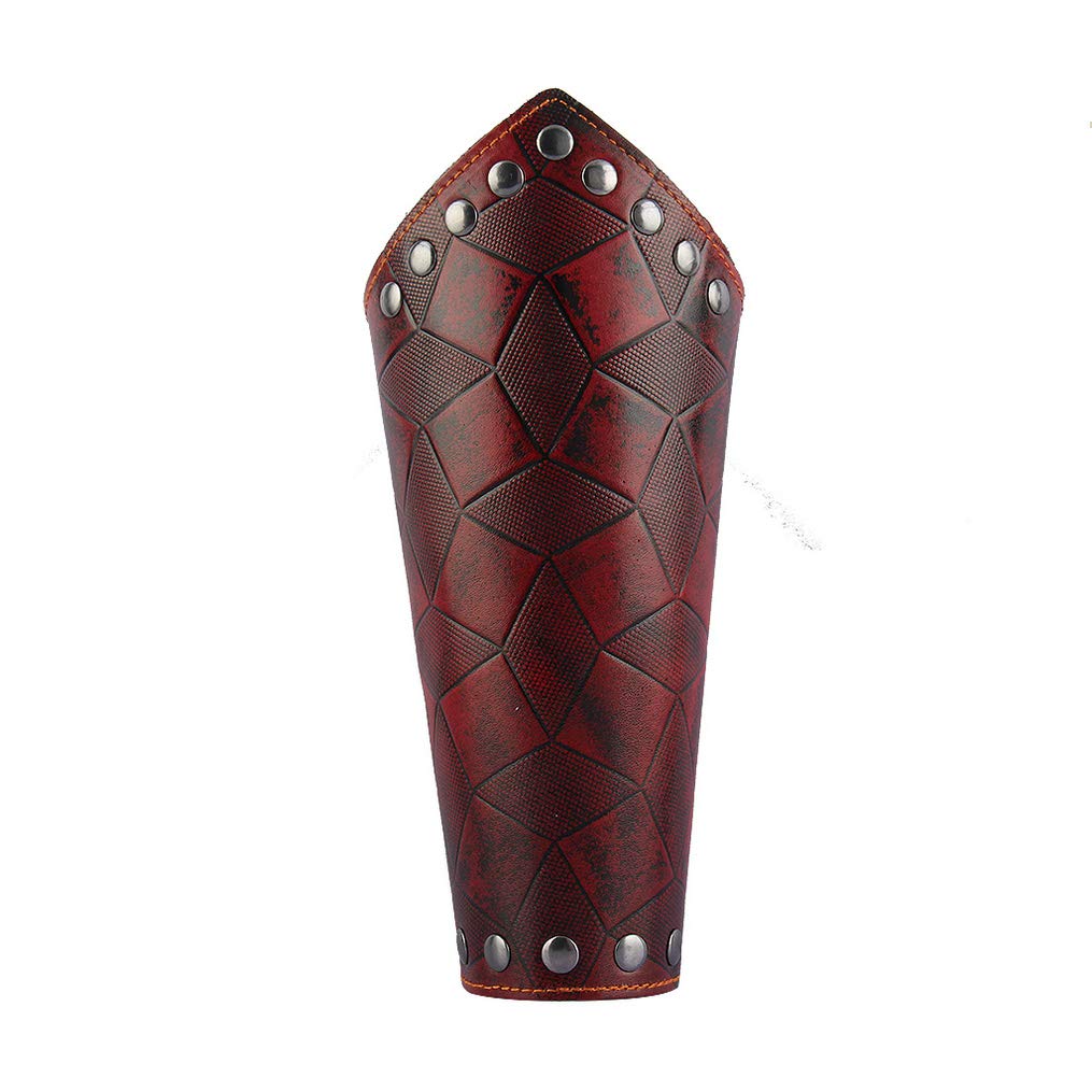 Jeilwiy Faux Leather Armor Medieval Gauntlets