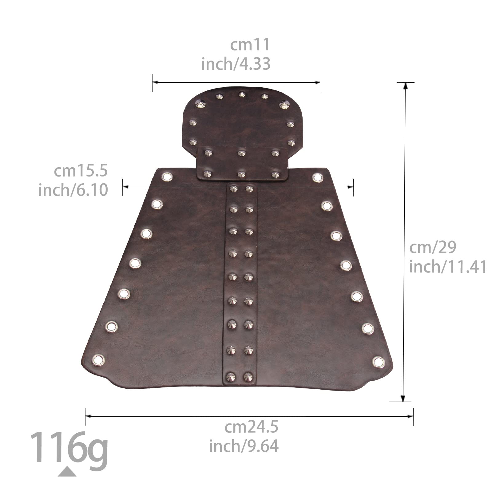 Leather Armor Corset Viking Design Celtic Dragon Cut-out 