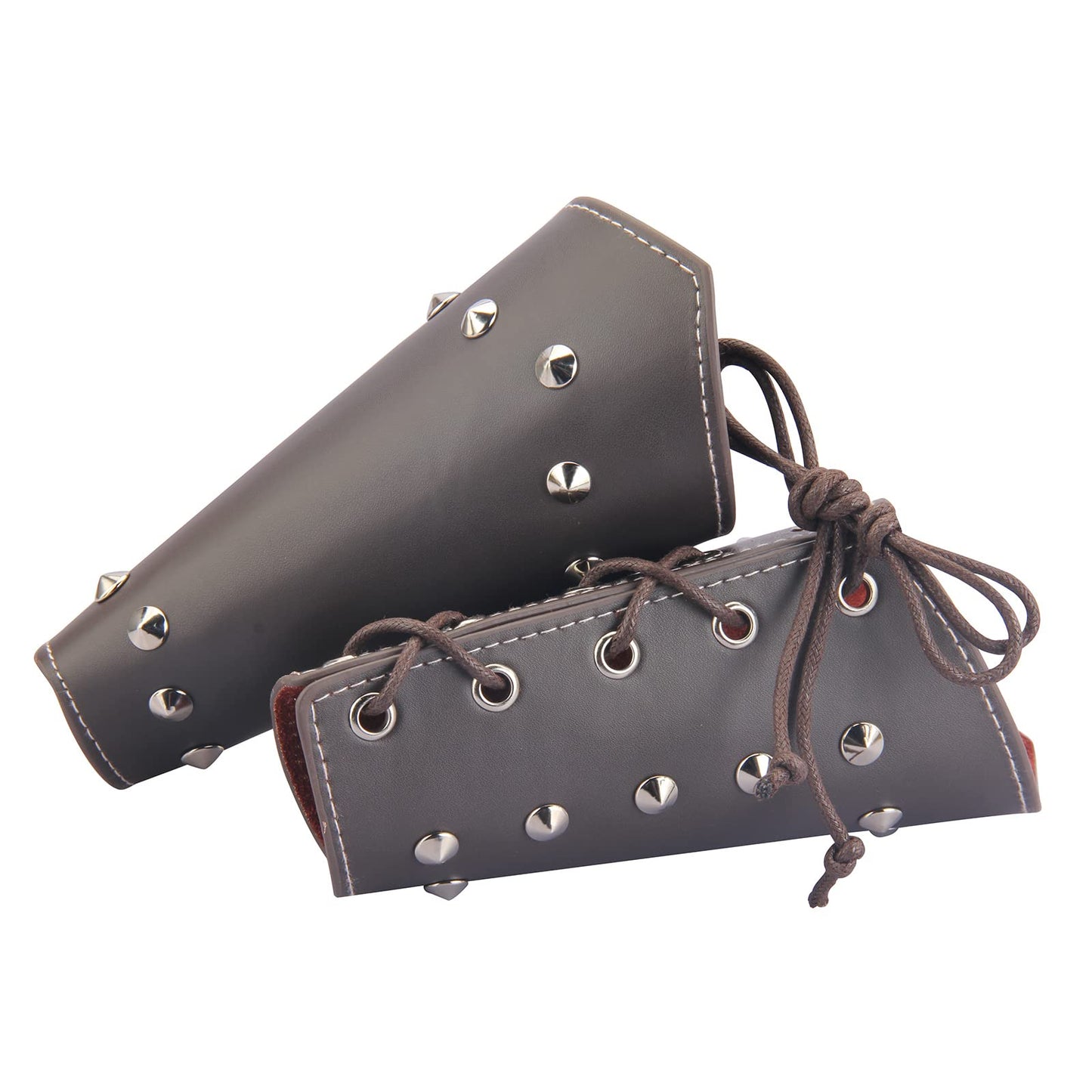 Leather Gauntlet Wristband Medieval Archery Bracers