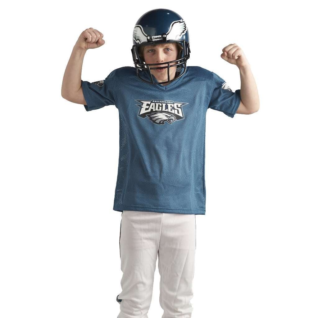 Franklin Sports NFL Youth Football Uniform Set for Boys & Girls - Includes Helmet, Jersey & Pants with Chinstrap + Numbers Minnesota Vikings Medium
