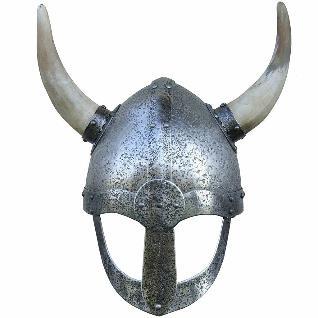 Medieval Horned Viking helmet