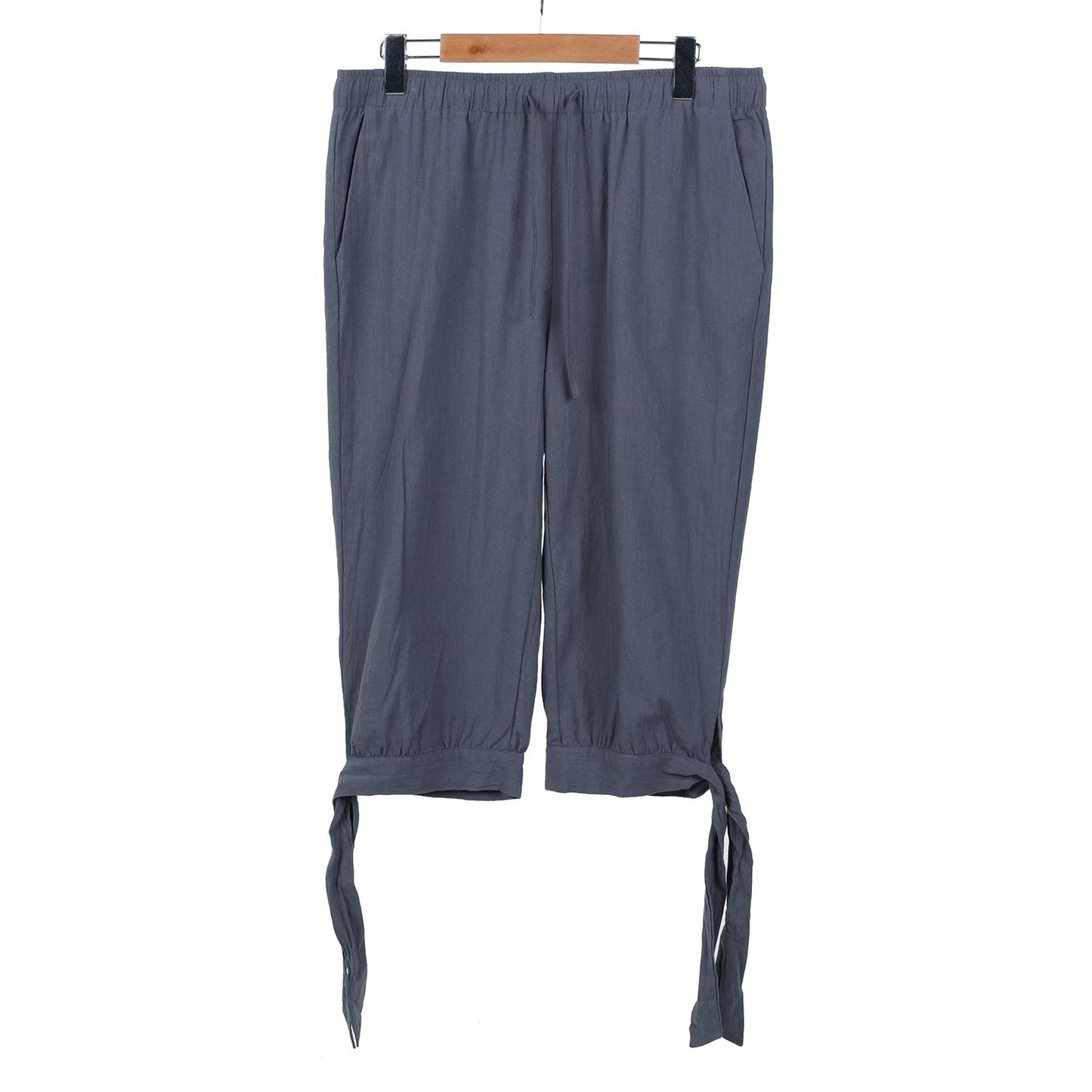Calf-Length Tie-Hem Ketill Pants