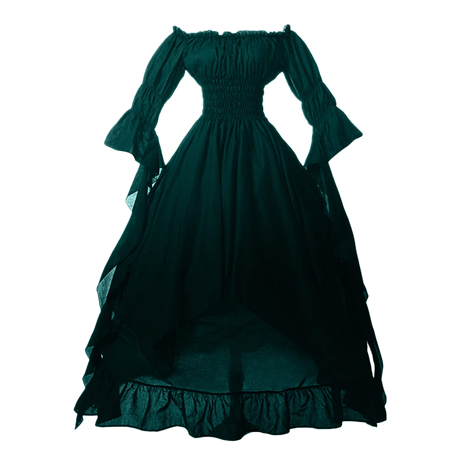  Victorian Dress for Women, Vintage Medieval Renaissance Dress  Corset Flare Short Sleeve Solid Color Long Under Dress : Clothing, Shoes &  Jewelry