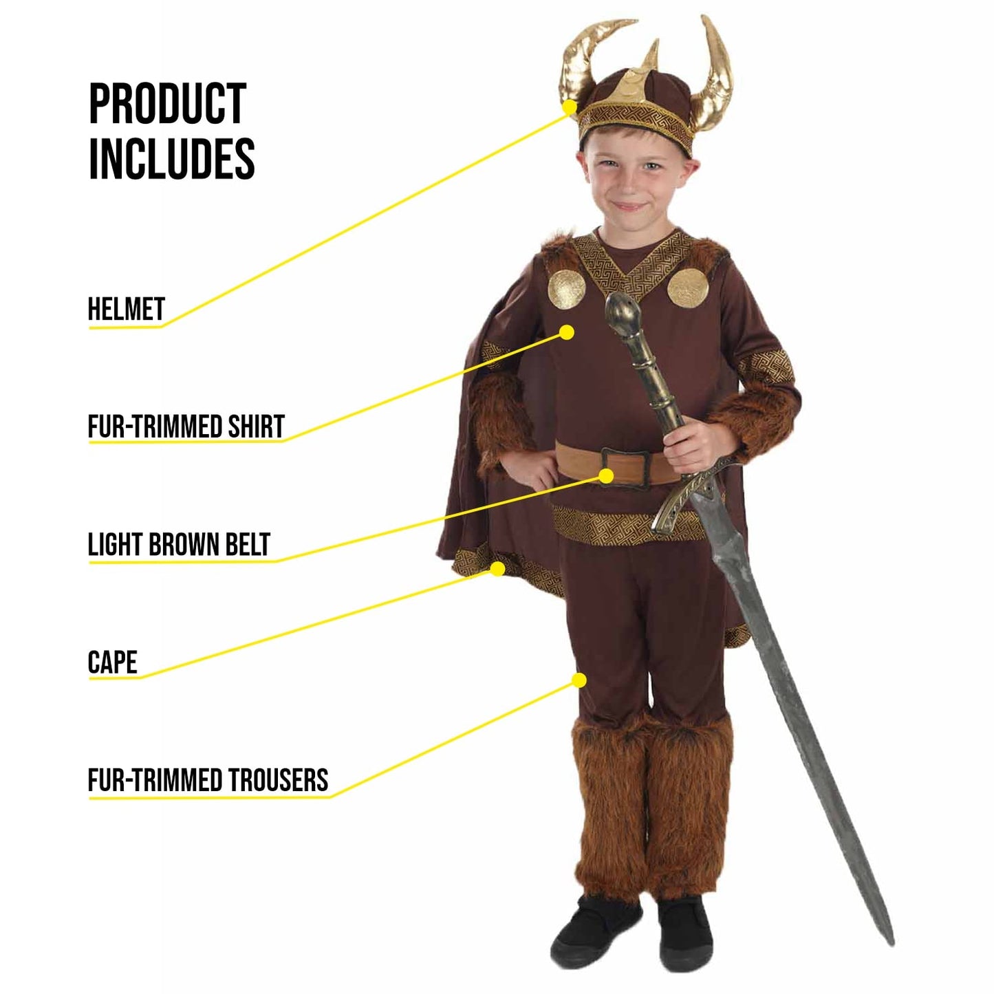 Fun Shack Boys Viking Costume Kids Boy