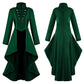Green Renaissance Steampunk Tailcoat Women's Halloween Costume
