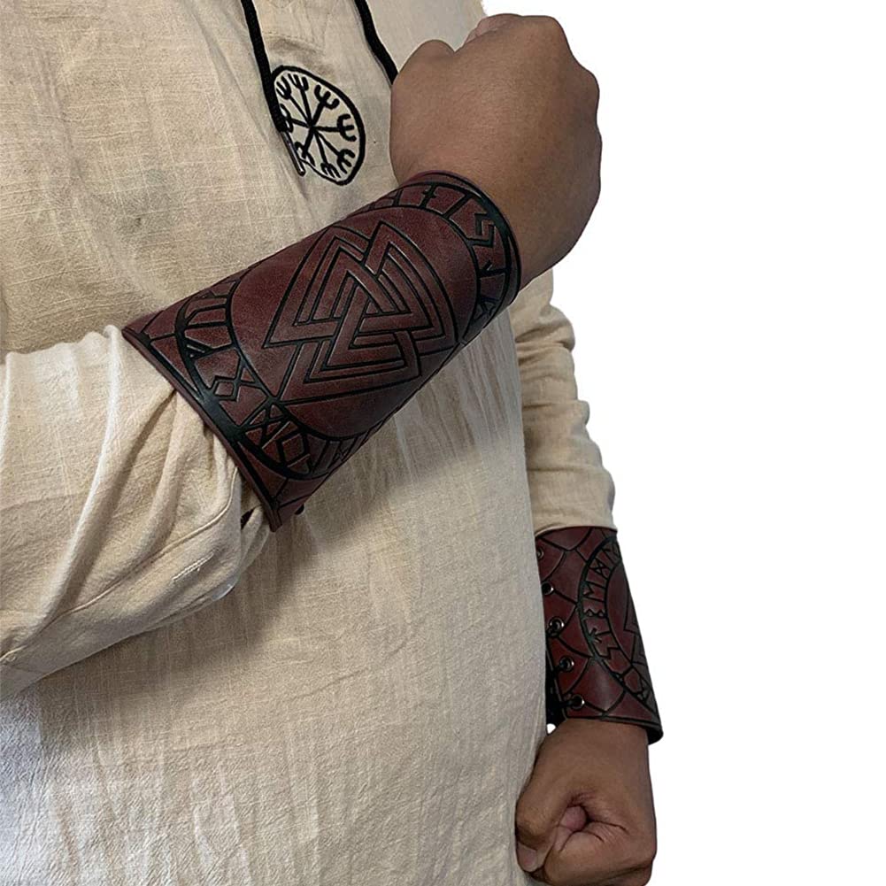 Buy Viking Bracer, God of War Armor Larp Style Norse. Bracers for a Cosplay  or Larp. Online in India 