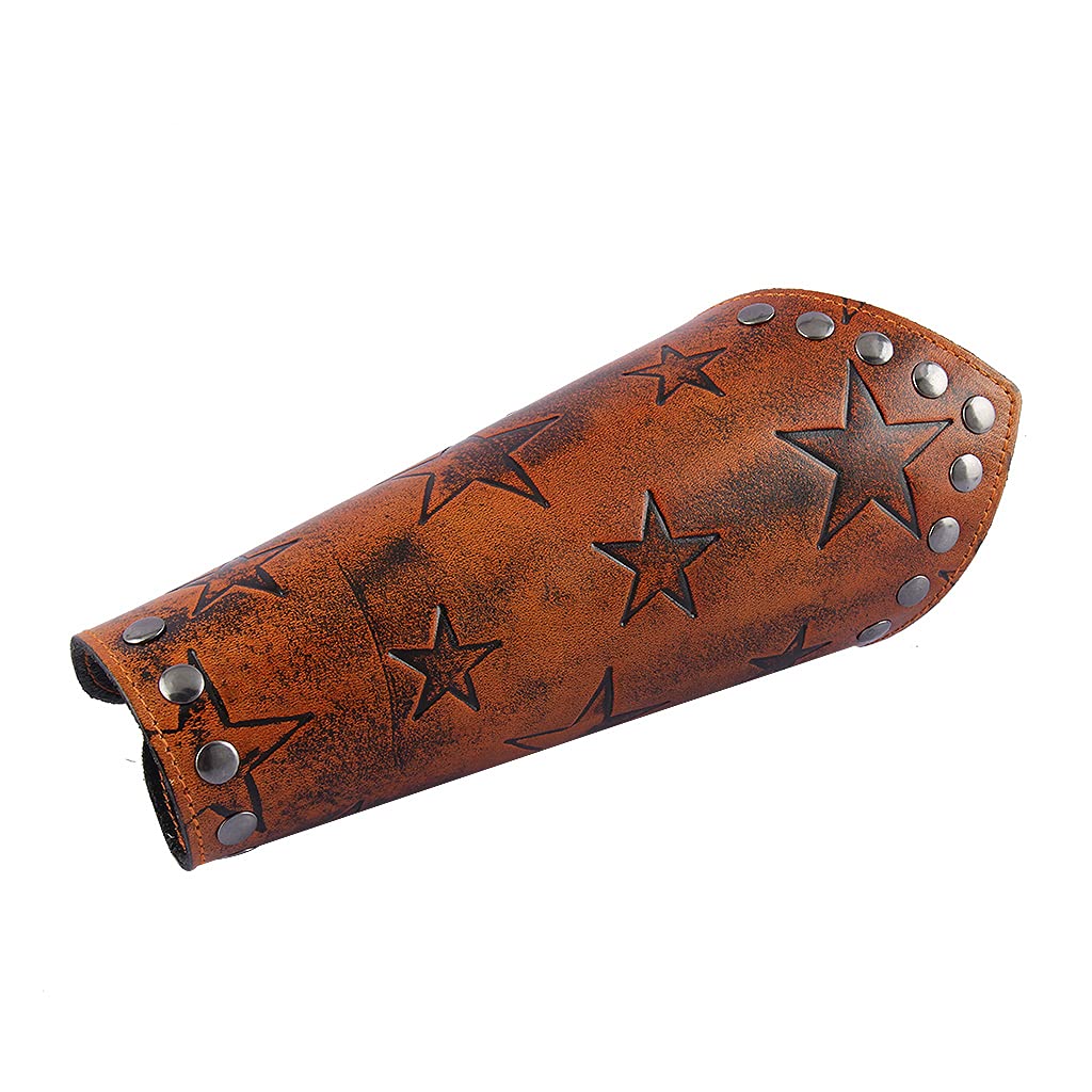 Leather Gauntlet Wristband Medieval Archery Bracers