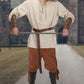 Men's Ankle Banded Pants Medieval Viking Navigator Pirate Costume Trousers Renaissance Gothic Pants Large Black-short