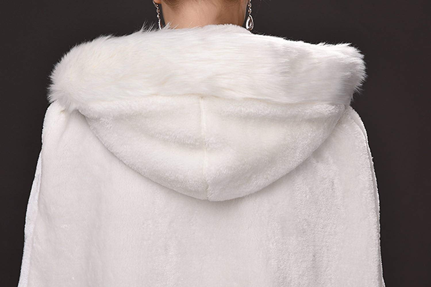 White Women s Wedding Cloak with Hood vikingshields