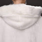 White Women's Wedding Cloak with Hood