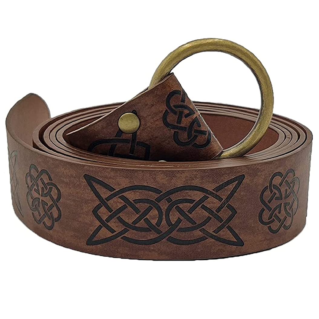 Large Brown Leather Belt Pouch with Viking Style Knotwork Carving – Hammer  and Dye
