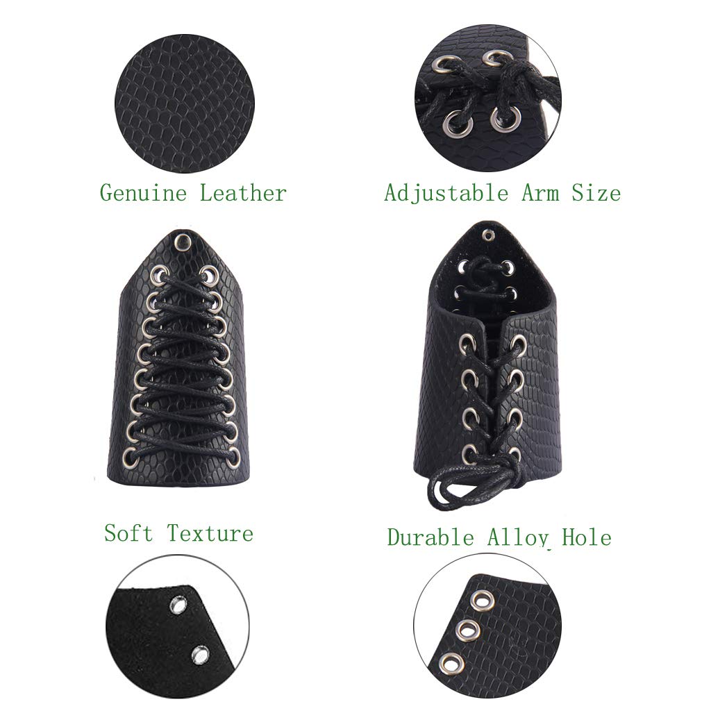 Leather Pattern Leather Wrist Armor Pattern Gauntlet Wristband Leather –  Feltify