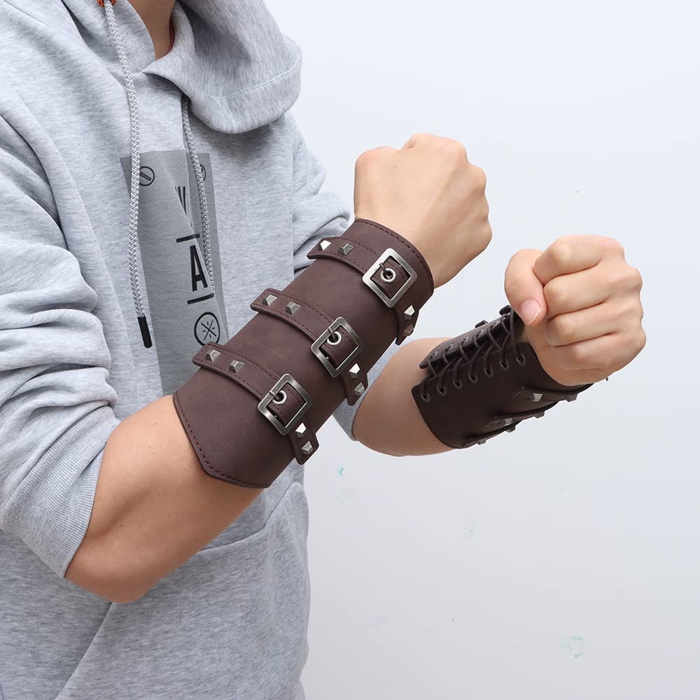 Viking Gauntlet - Viking Clothes - Viking Leather Armor - Viking Wristband  – Relentless Rebels