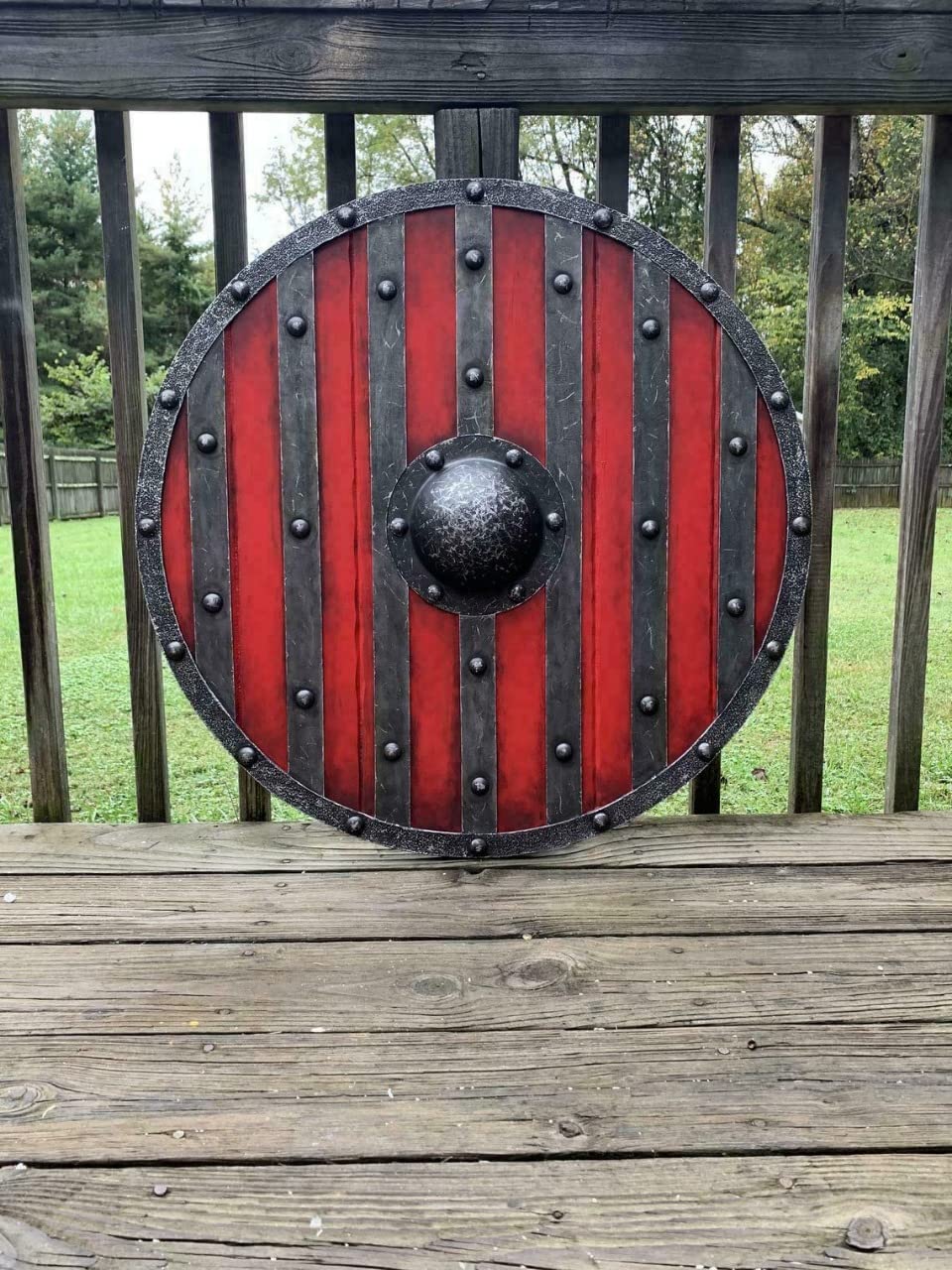 Medieval Shield King Björn Ironside Battle Worn Viking Shield, 24"