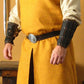 SUNLEXA Medieval Knight Viking Tunic Men's Costumes Surcoat Tabard for Halloween Costumes Cosplay Renaissance Costume (S-6XL) XXXXXX-Large Black