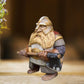 Viking Gnome Statue Norse Dwarf with Axe Outdoor Gnome Figurine