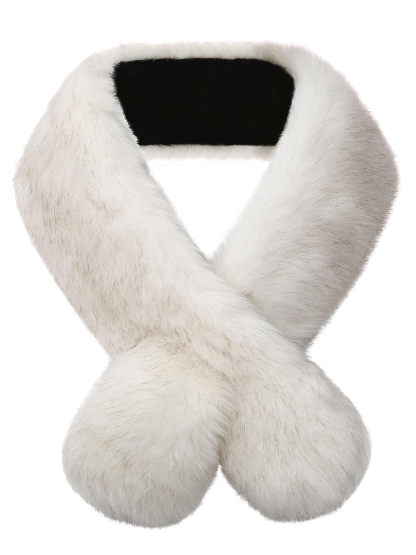 Soul Young Faux Fur Collar Women's Neck Warmer Scarf Wrap 80cm,31.5in A-nature