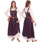 Wool Viking Apron Overdress with Laced Back
