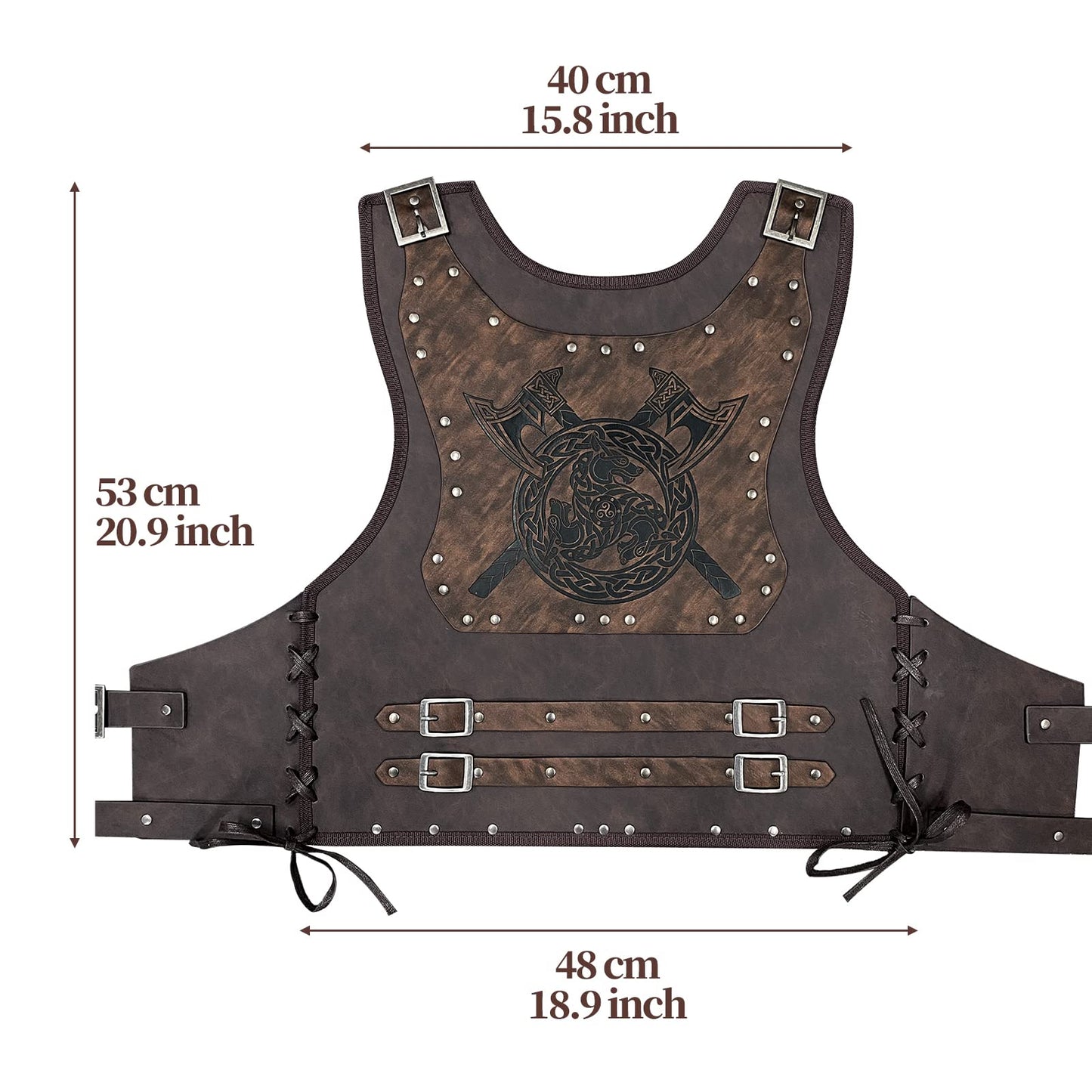 HiiFeuer Viking Warrior PU Leather Chest Armor