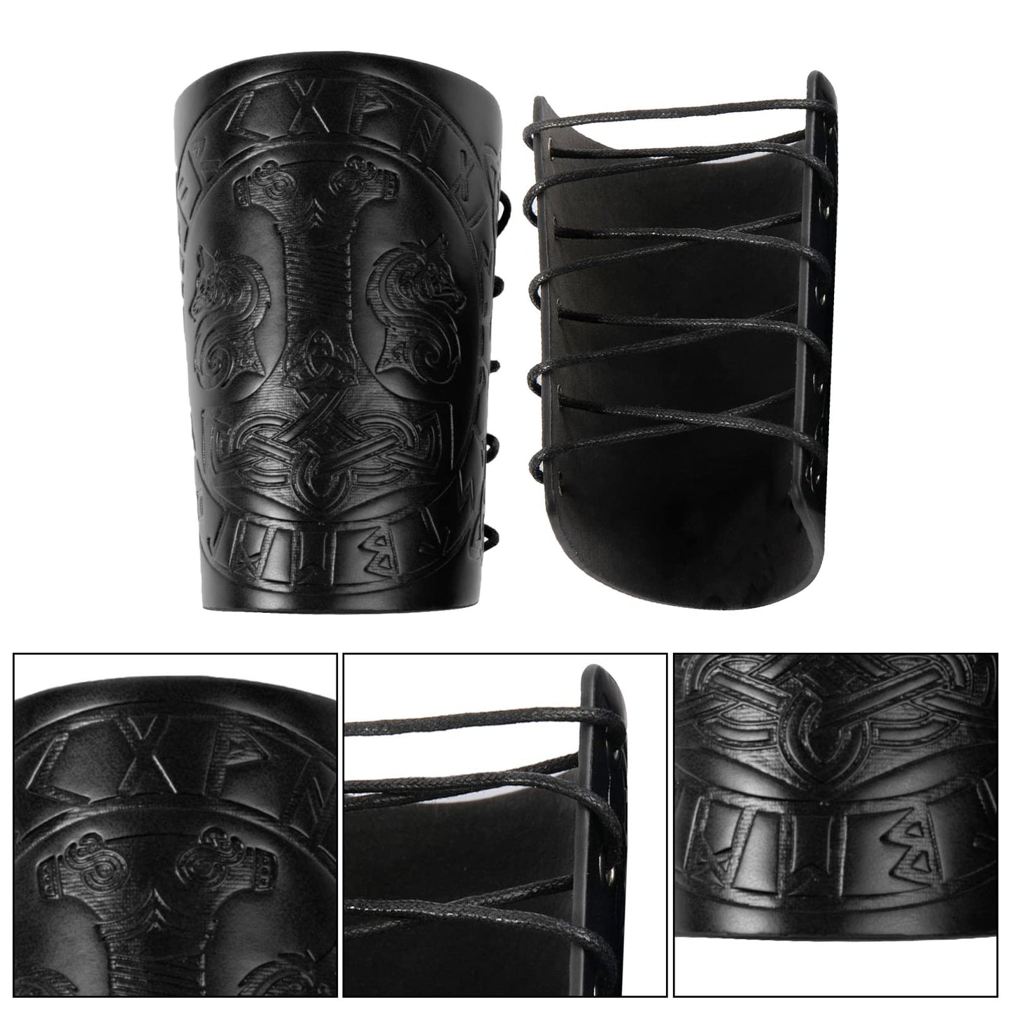 GORGECRAFT Leather Bracers Arm Armor