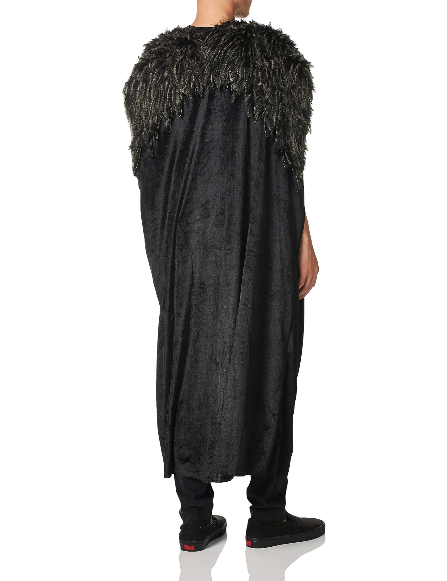 Costume Culture Men's Big Medieval Cape Adult Deluxe Standard Black