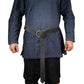 JAOYU Medieval Viking Belt for Men Renaissance Knight Belt Embossed PU Leather O Ring Belt Viking Costume LARP Accessories Brown