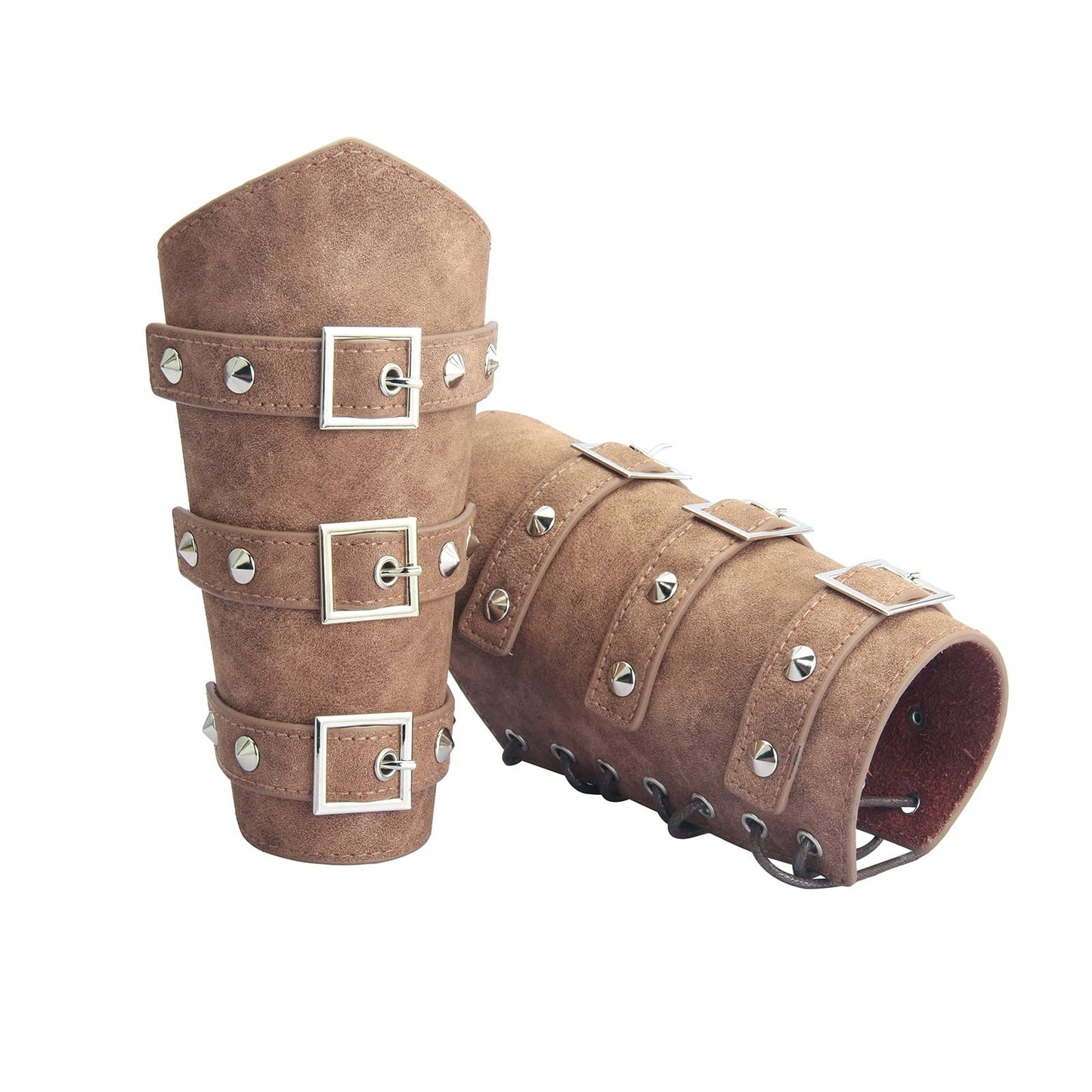 GelConnie Leather Gauntlet Wristband Armor Bracers
