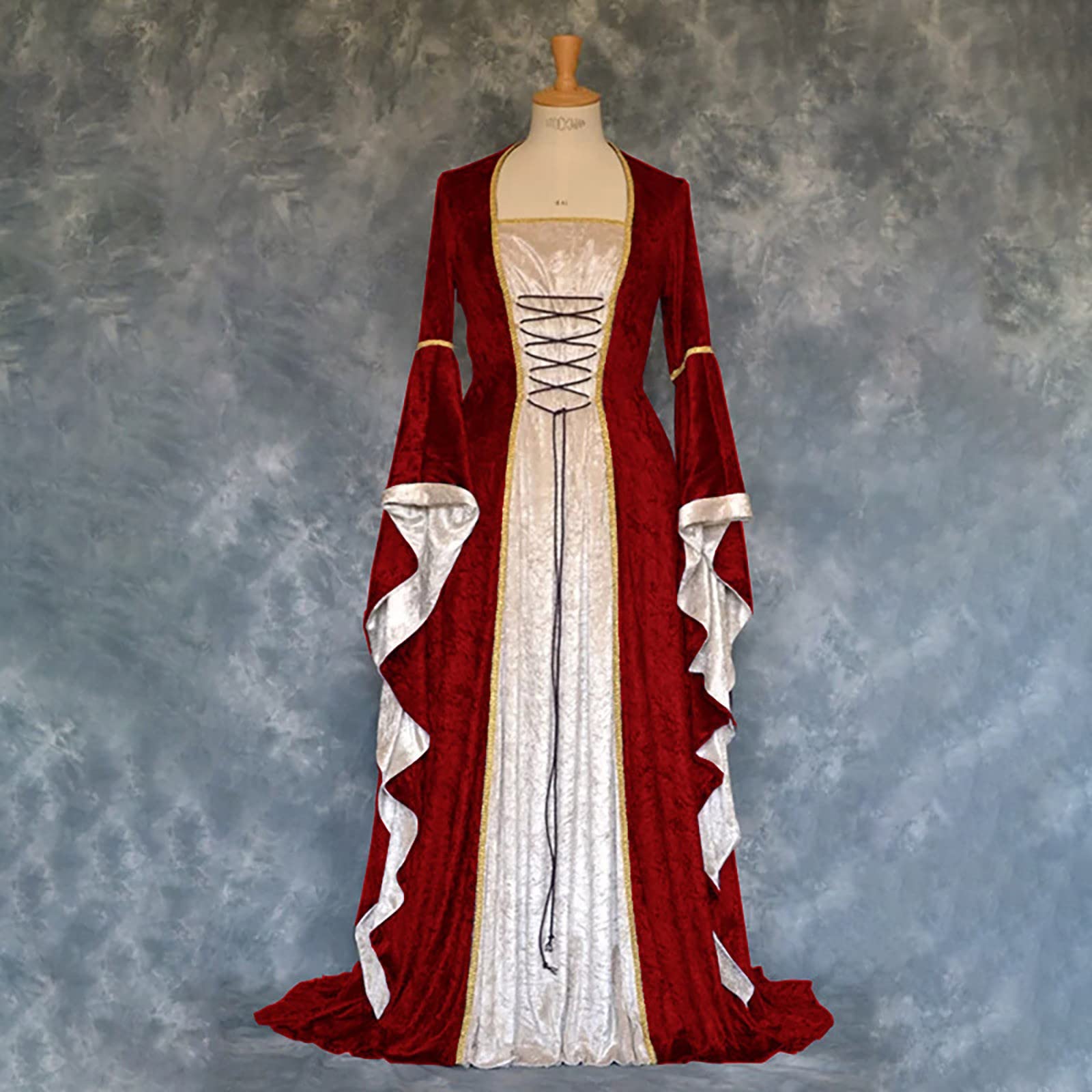 red medieval wedding dress Red Wedding Dress | A-line & Gothic Design
