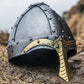 Norman Helmet Early medieval helmet used by Vikings and Normans - 18 Gauge Steel Roleplay Helmet Full Wearable Helmet By A Great Item For SCA LARP & Nautical Lover's By RANA HANDICRAFT.