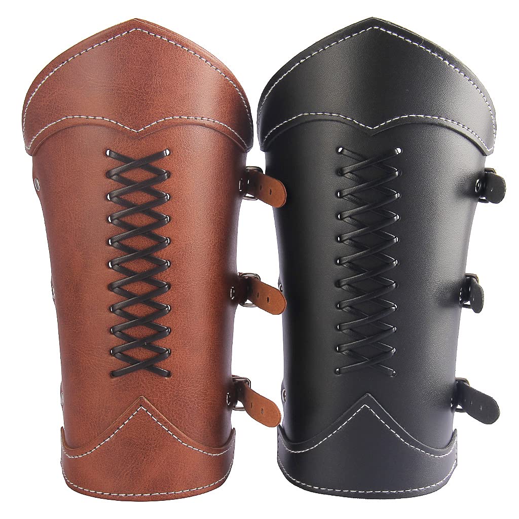 Leather Gauntlet Wristband Wrist Armor