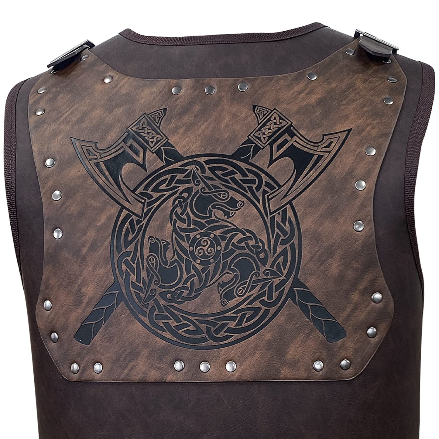 HiiFeuer Viking Warrior PU Leather Chest Armor
