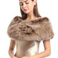 Soul Young Faux Fur Collar Women's Neck Warmer Scarf Wrap 80cm,31.5in A-nature