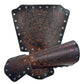HiiFeuer Viking Fenrir Gauntlet with Embossed Chest Armor and Nordic Wide Belt, Medieval Faux Leather Warrior Set for LARP Ren Faire