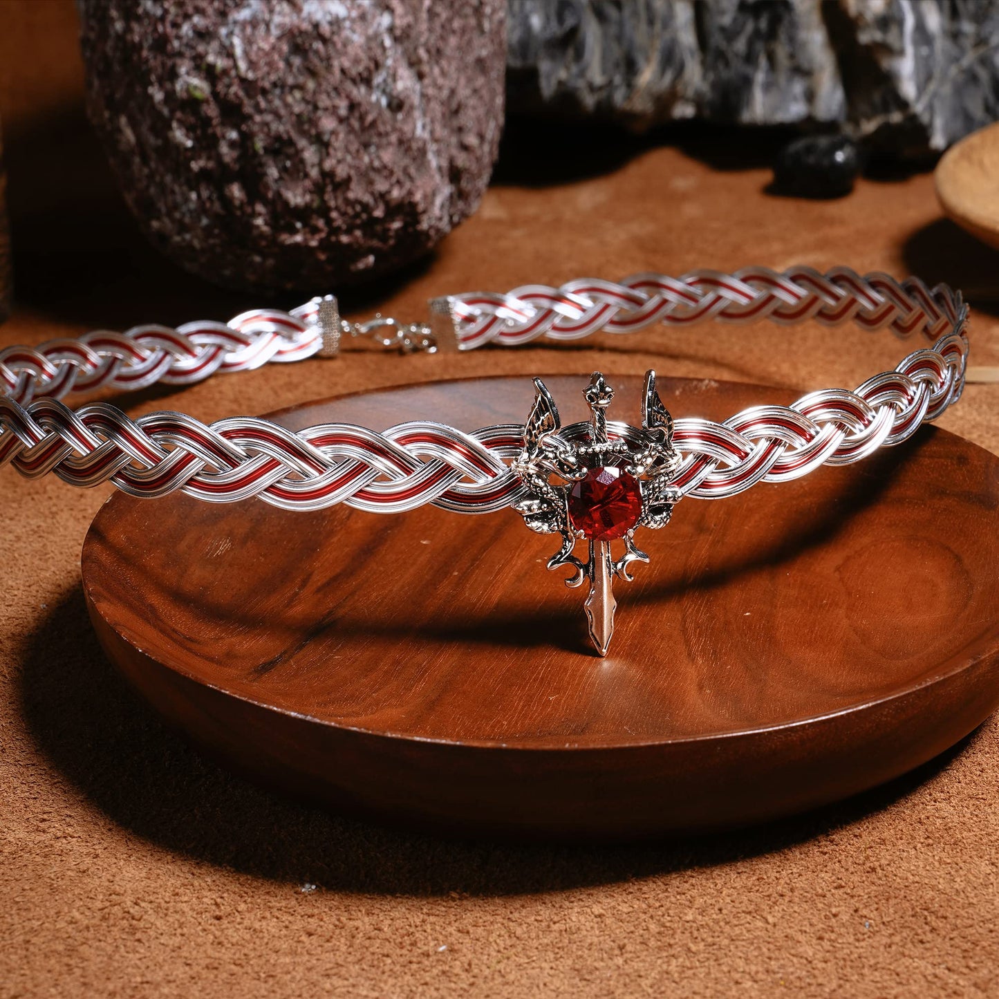 Braided Metal Circlet Crown