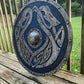 Valhalla Sea Dragon Jörmungandr Authentic Battleworn Viking Shield, 24"