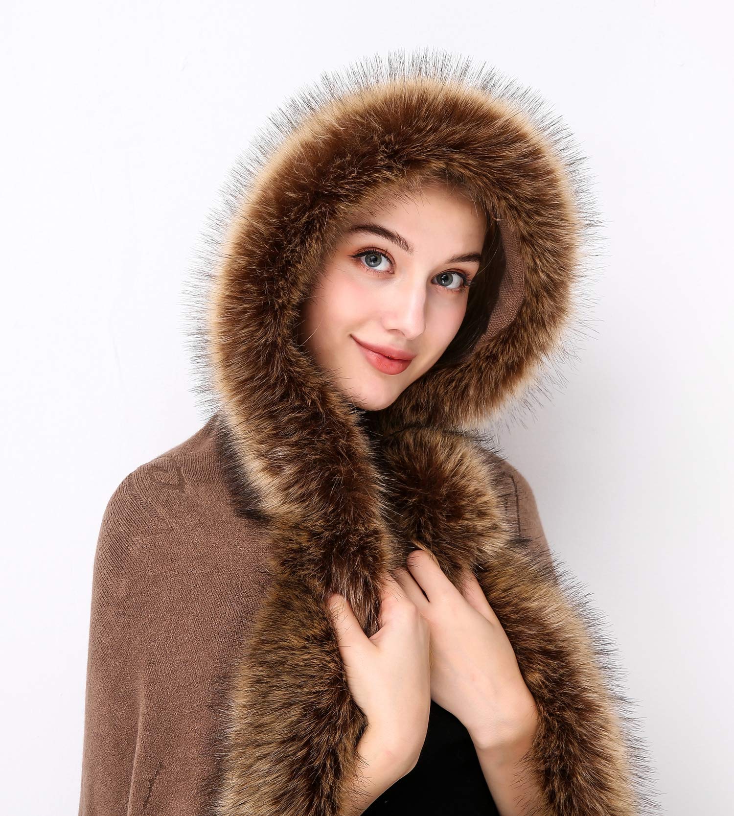 2022 Fur Collar Faux Fur Trim Hoodie Custom Made Fur For Hood Collar Shawl  Down Coat Hood Fur Decor Warm Scarf