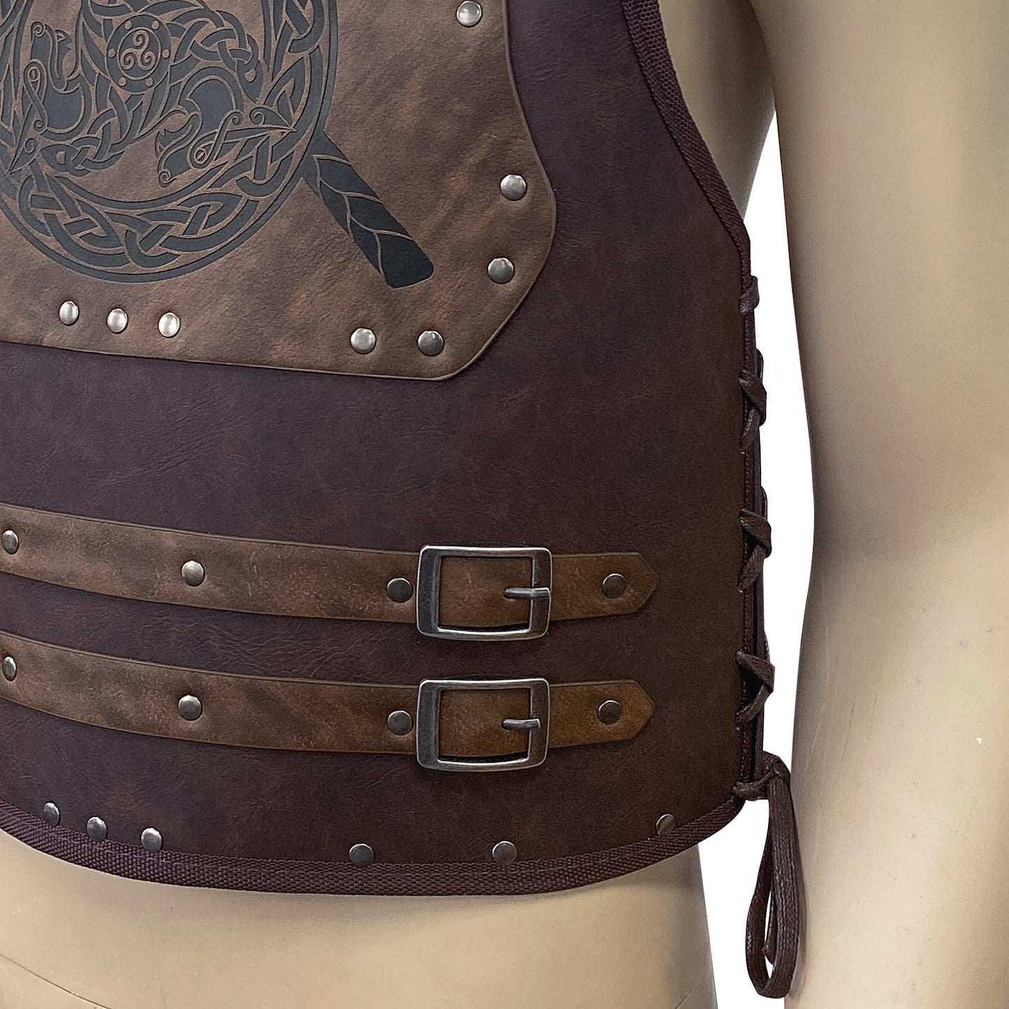 HiiFeuer Viking Warrior PU Leather Chest Armor